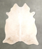 Ivory with Beige X-Large Brazilian Cowhide Rug 7'2