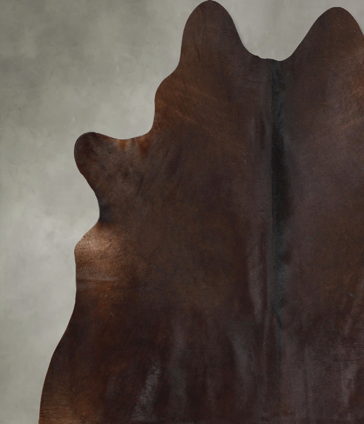 Chocolate X-Large Brazilian Cowhide Rug 7'1"H x 6'8"W #A49125 by Hudson Hides