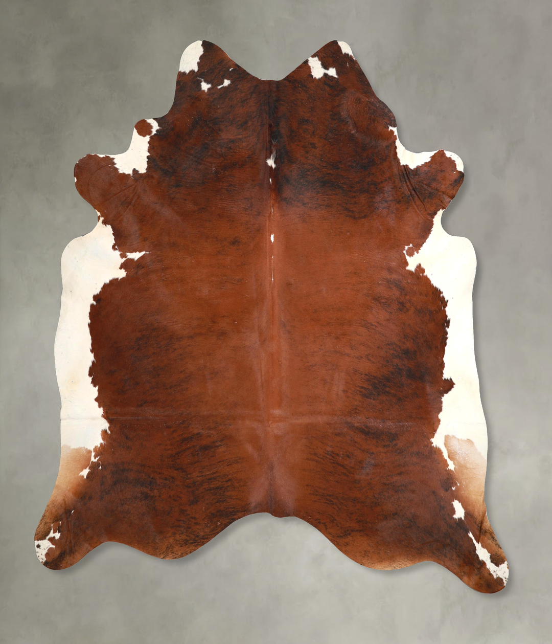 Medium Brindle XX-Large Brazilian Cowhide Rug 7'7"H x 6'10"W #A49128 b