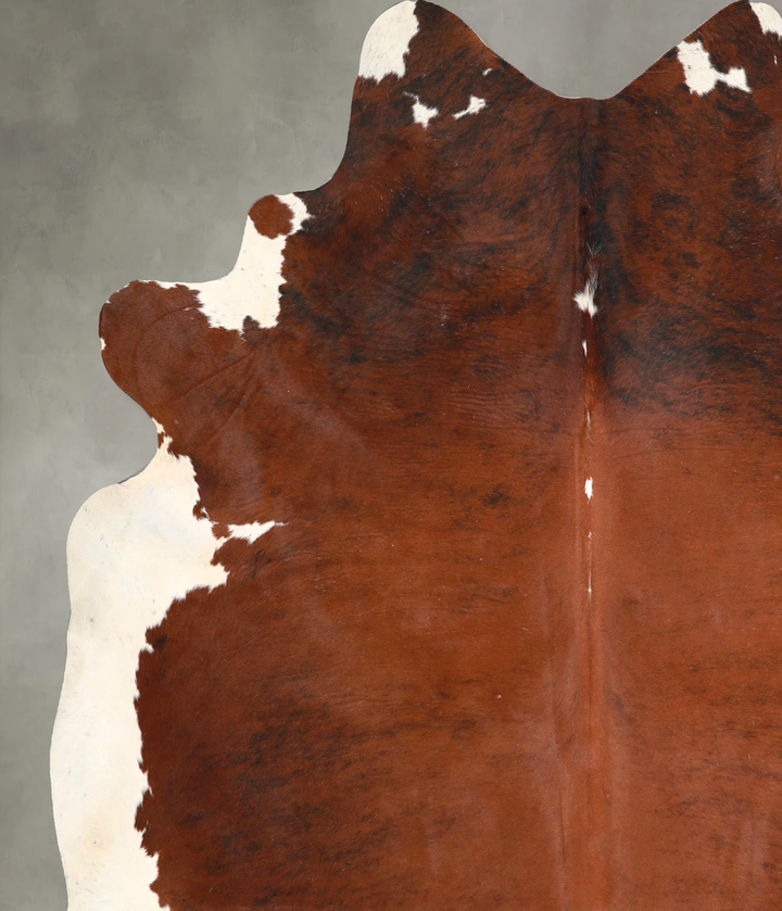 Medium Brindle XX-Large Brazilian Cowhide Rug 7'7"H x 6'10"W #A49128 by Hudson Hides