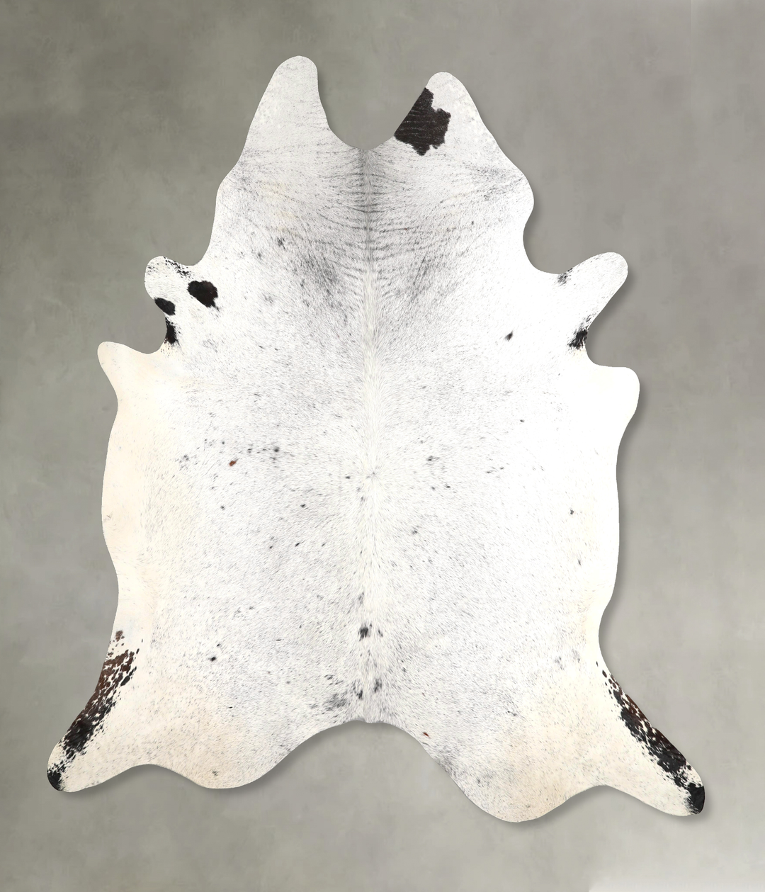 Salt and Pepper Black XX-Large Brazilian Cowhide Rug 8'3"H x 7'1"W #A4