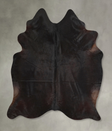 Solid Black X-Large Brazilian Cowhide Rug 7'1"H x 6'3"W #A49136 by Hudson Hides