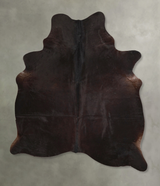 Solid Black X-Large Brazilian Cowhide Rug 7'6"H x 5'10"W #A49138 by Hudson Hides