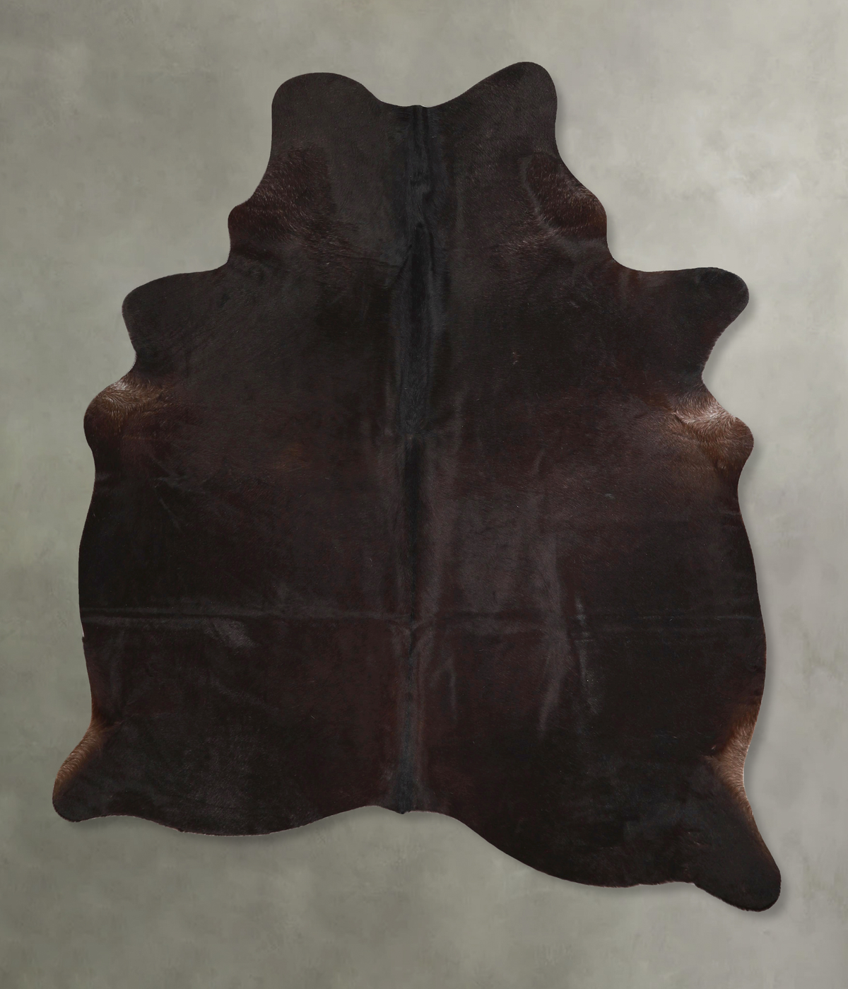 Solid Black Cowhide Rug #A49138