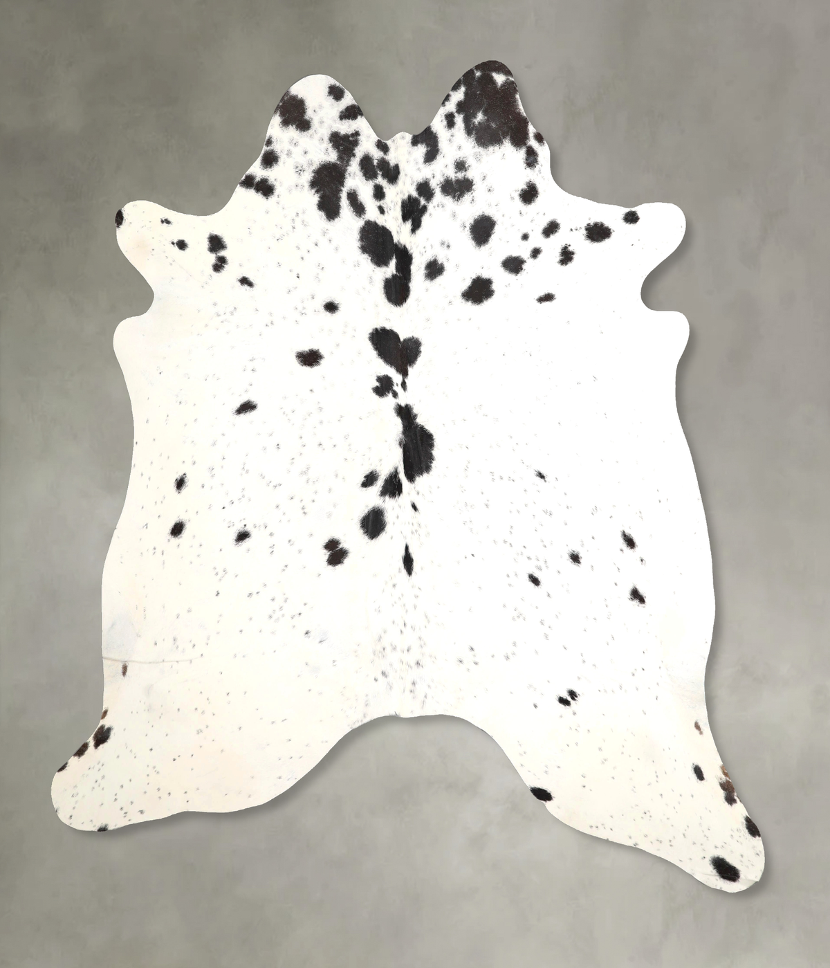Salt and Pepper Black Cowhide Rug #A49153