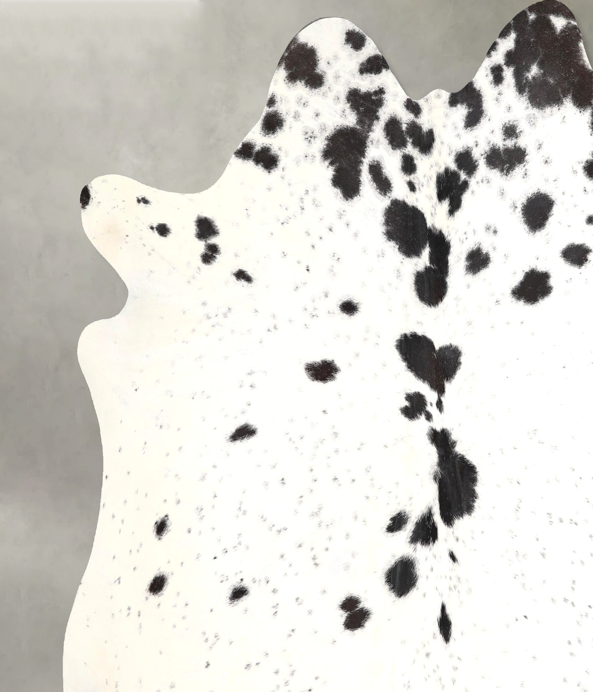 Salt and Pepper Black Cowhide Rug #A49153