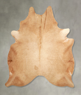 Beige XX-Large Brazilian Cowhide Rug 7'8"H x 6'7"W #A49155 by Hudson Hides