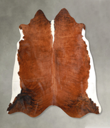 Medium Brindle X-Large Brazilian Cowhide Rug 6'5"H x 7'2"W #A49160 by Hudson Hides