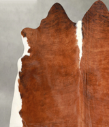 Medium Brindle X-Large Brazilian Cowhide Rug 6'5"H x 7'2"W #A49160 by Hudson Hides