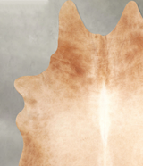 Beige XX-Large Brazilian Cowhide Rug 7'9"H x 6'6"W #A49161 by Hudson Hides