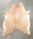 Beige X-Large Brazilian Cowhide Rug 7'5"H x 6'2"W #A49164 by Hudson Hides