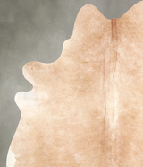 Beige X-Large Brazilian Cowhide Rug 7'5"H x 6'2"W #A49164 by Hudson Hides
