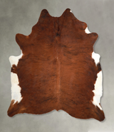 Medium Brindle X-Large Brazilian Cowhide Rug 7'4"H x 6'7"W #A49169 by Hudson Hides