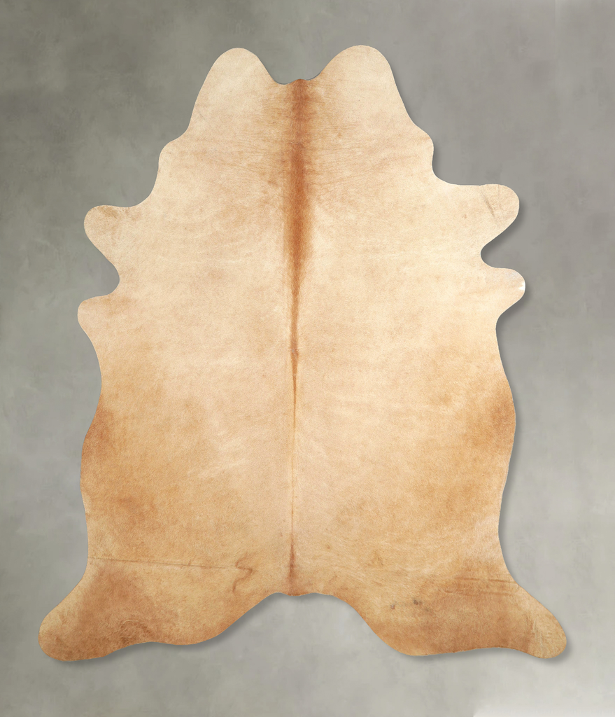 Beige X-Large Brazilian Cowhide Rug 7'8"H x 6'3"W #A49175 by Hudson Hides