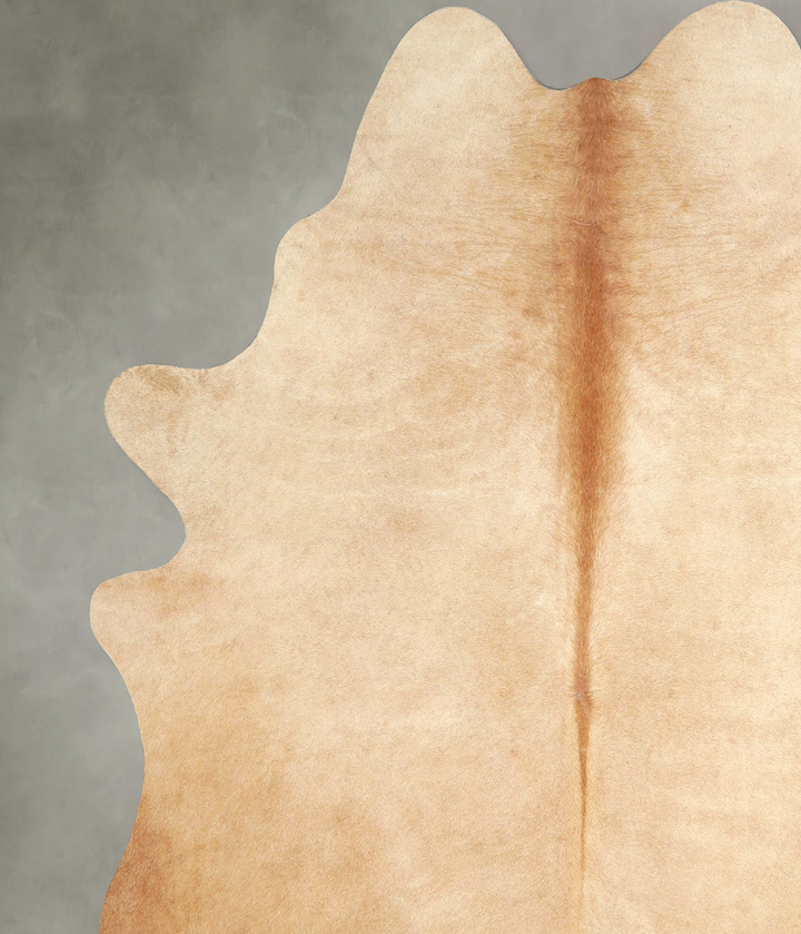 Beige X-Large Brazilian Cowhide Rug 7'8"H x 6'3"W #A49175 by Hudson Hides