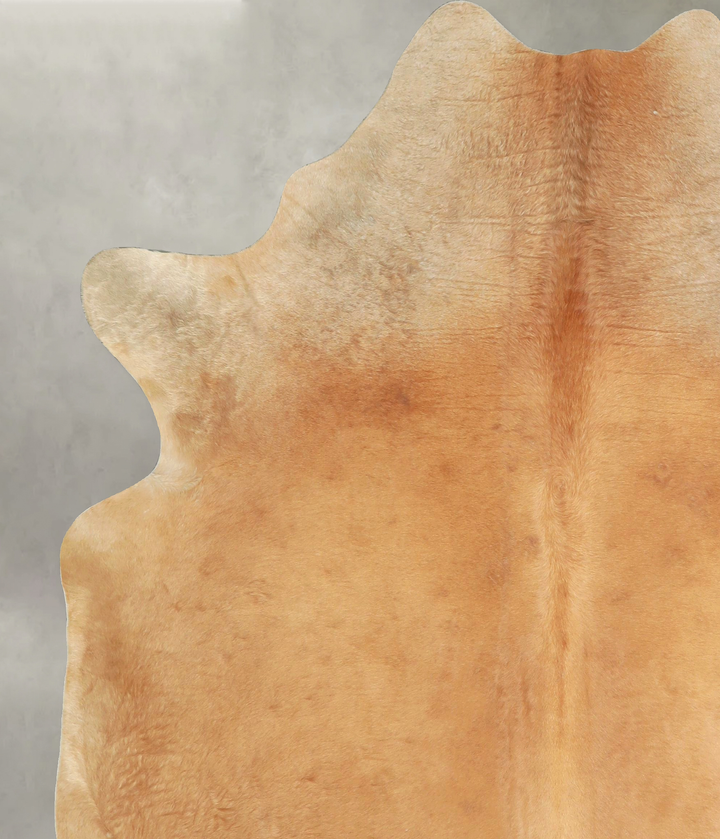 Beige X-Large Brazilian Cowhide Rug 7'2"H x 6'2"W #A49179 by Hudson Hides