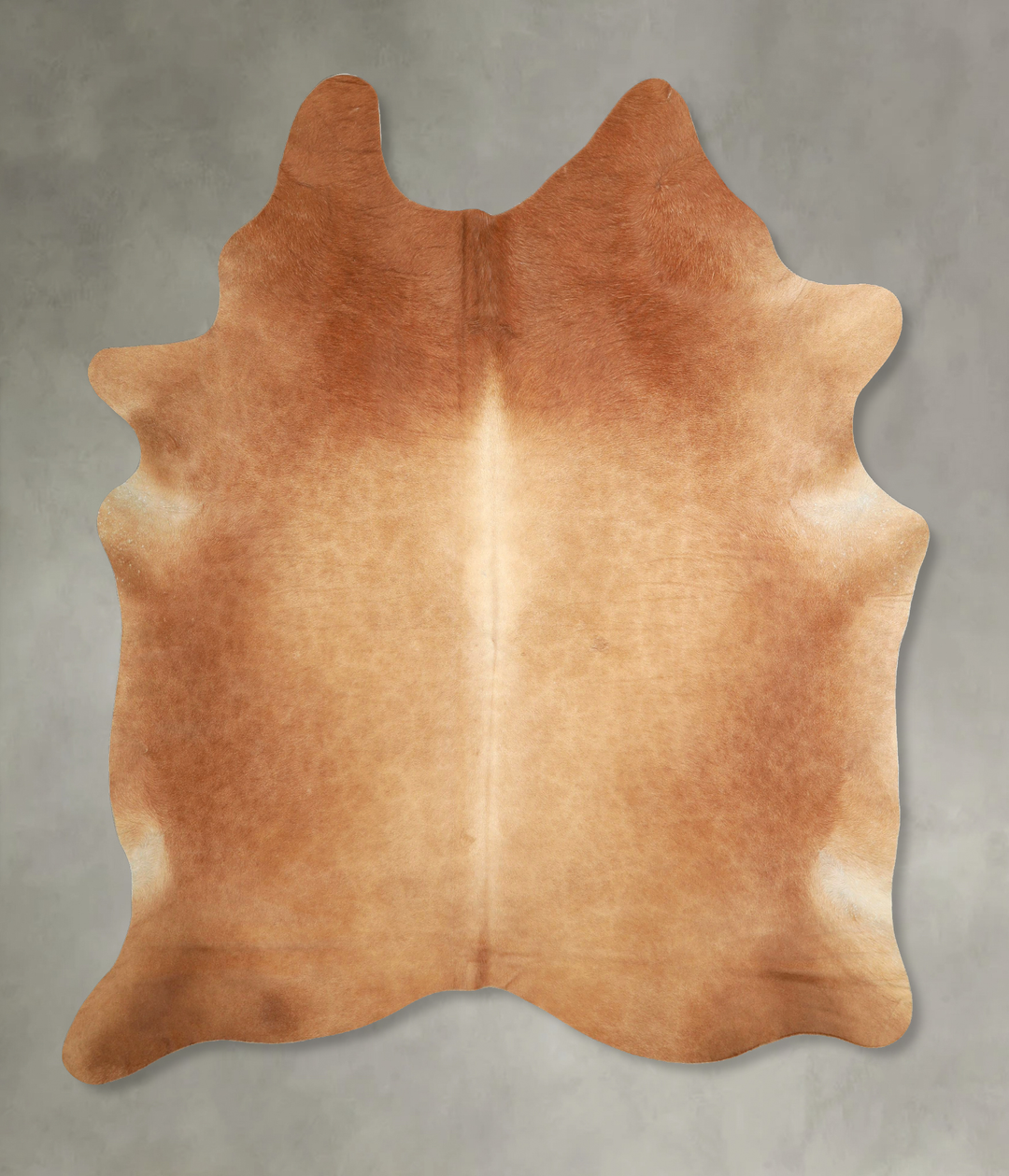 Solid Brown X-Large Brazilian Cowhide Rug 7'1"H x 5'11"W #A49182 by Hu
