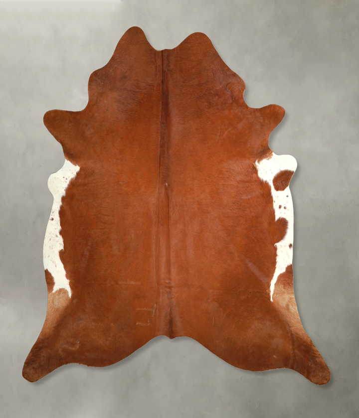 Solid Brown XX-Large Brazilian Cowhide Rug 7'10"H x 7'2"W #A49184 by Hudson Hides