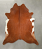 Solid Brown XX-Large Brazilian Cowhide Rug 7'10