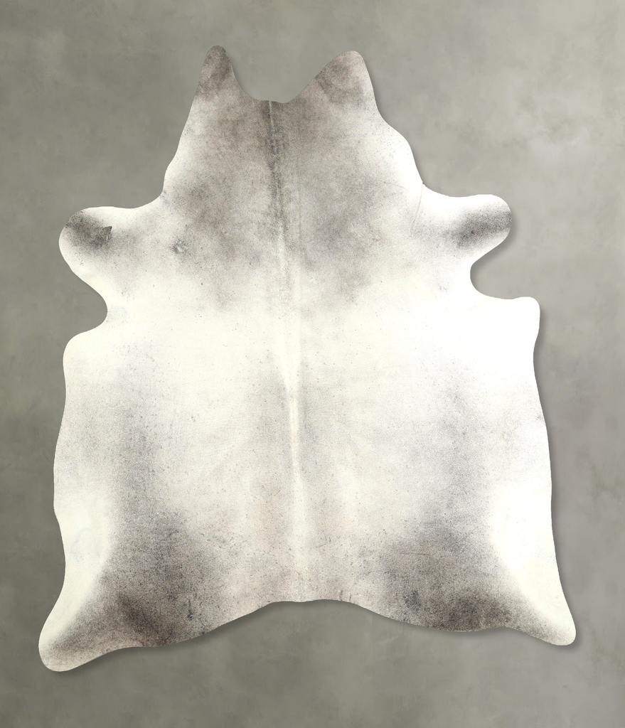 Medium Grey X-Large Brazilian Cowhide Rug 7'0"H x 6'3"W #A49185 by Hudson Hides
