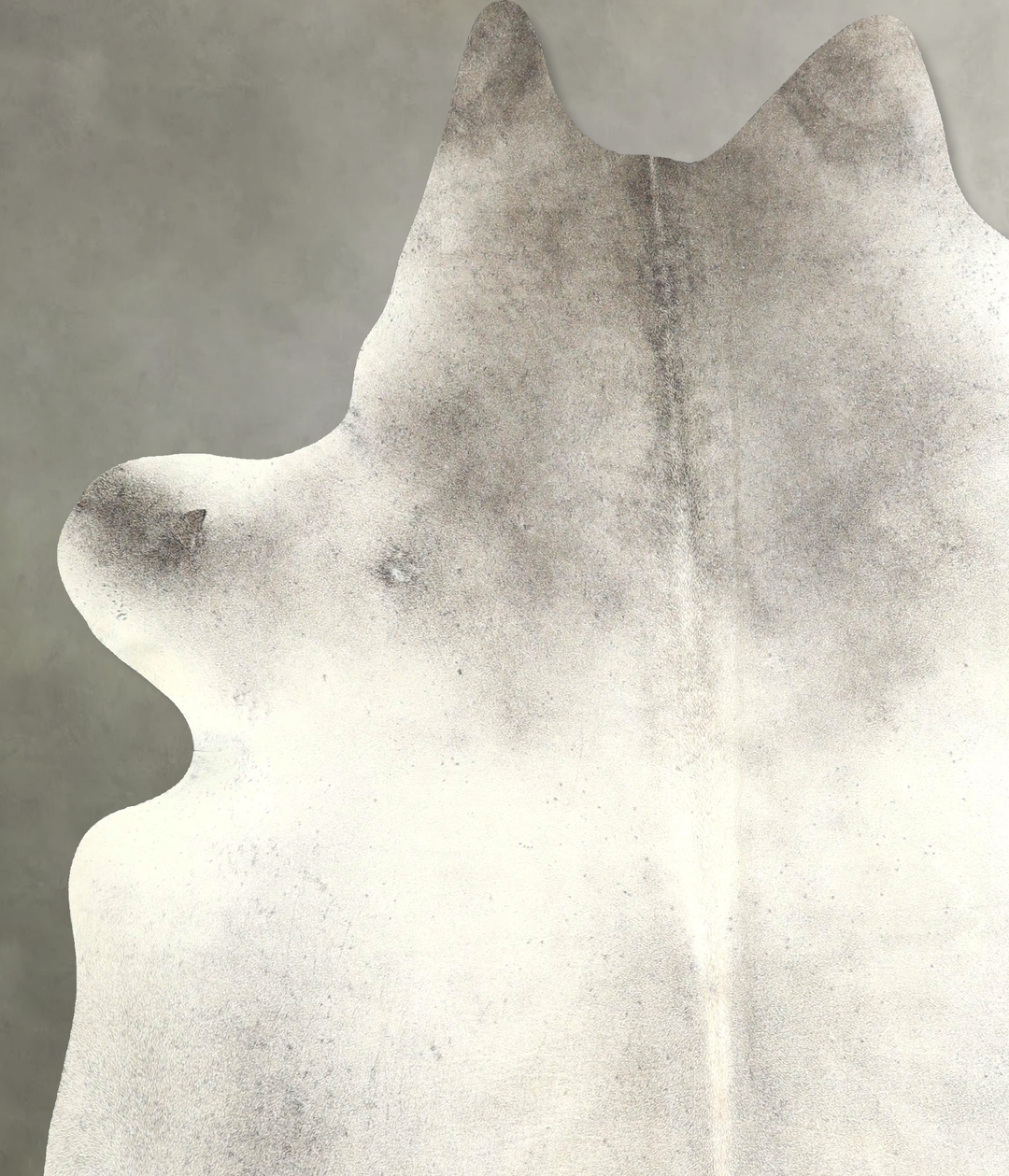 Medium Grey X-Large Brazilian Cowhide Rug 7'0"H x 6'3"W #A49185 by Hud