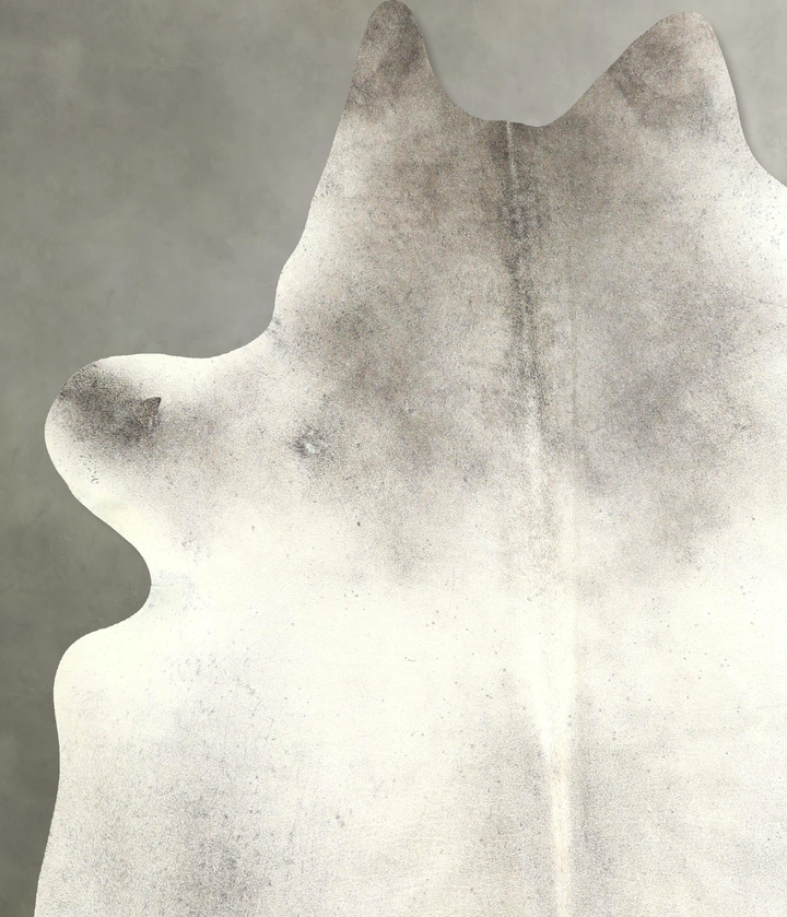 Medium Grey X-Large Brazilian Cowhide Rug 7'0"H x 6'3"W #A49185 by Hudson Hides