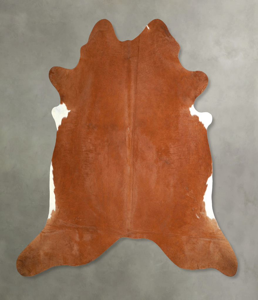 Solid Brown XX-Large Brazilian Cowhide Rug 7'5"H x 7'5"W #A49197 by Hudson Hides