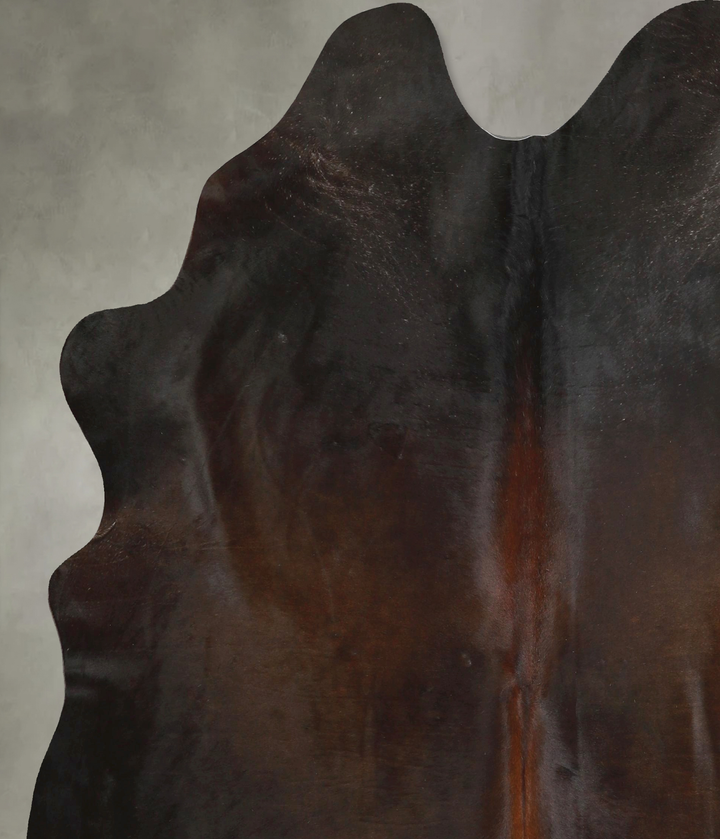 Chocolate X-Large Brazilian Cowhide Rug 6'10"H x 6'0"W #A49201 by Hudson Hides