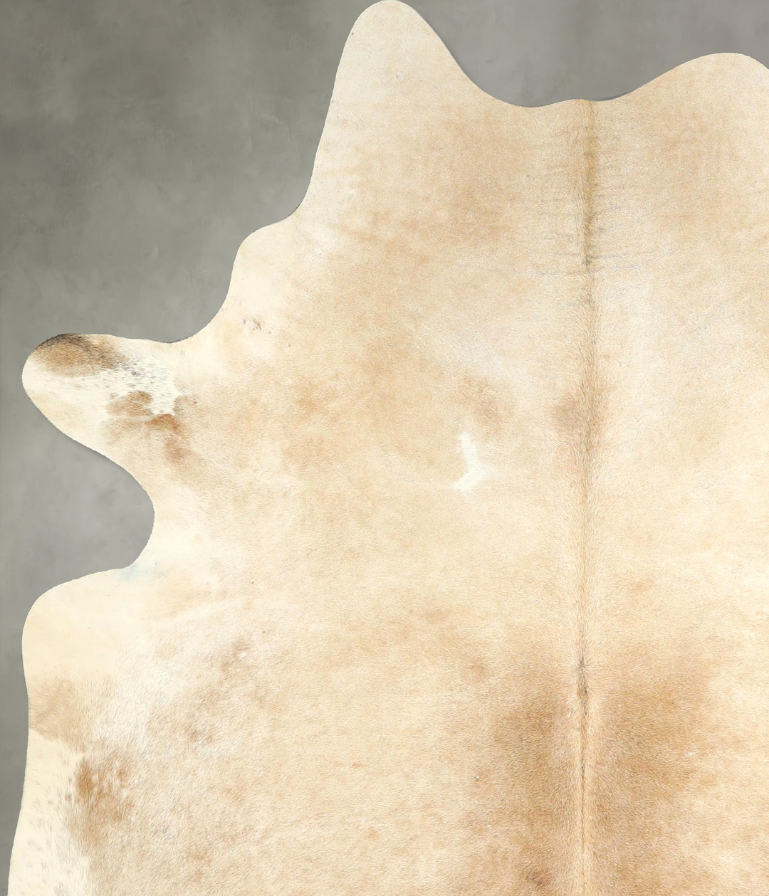 Beige X-Large Brazilian Cowhide Rug 7'2"H x 5'8"W #A49208 by Hudson Hi