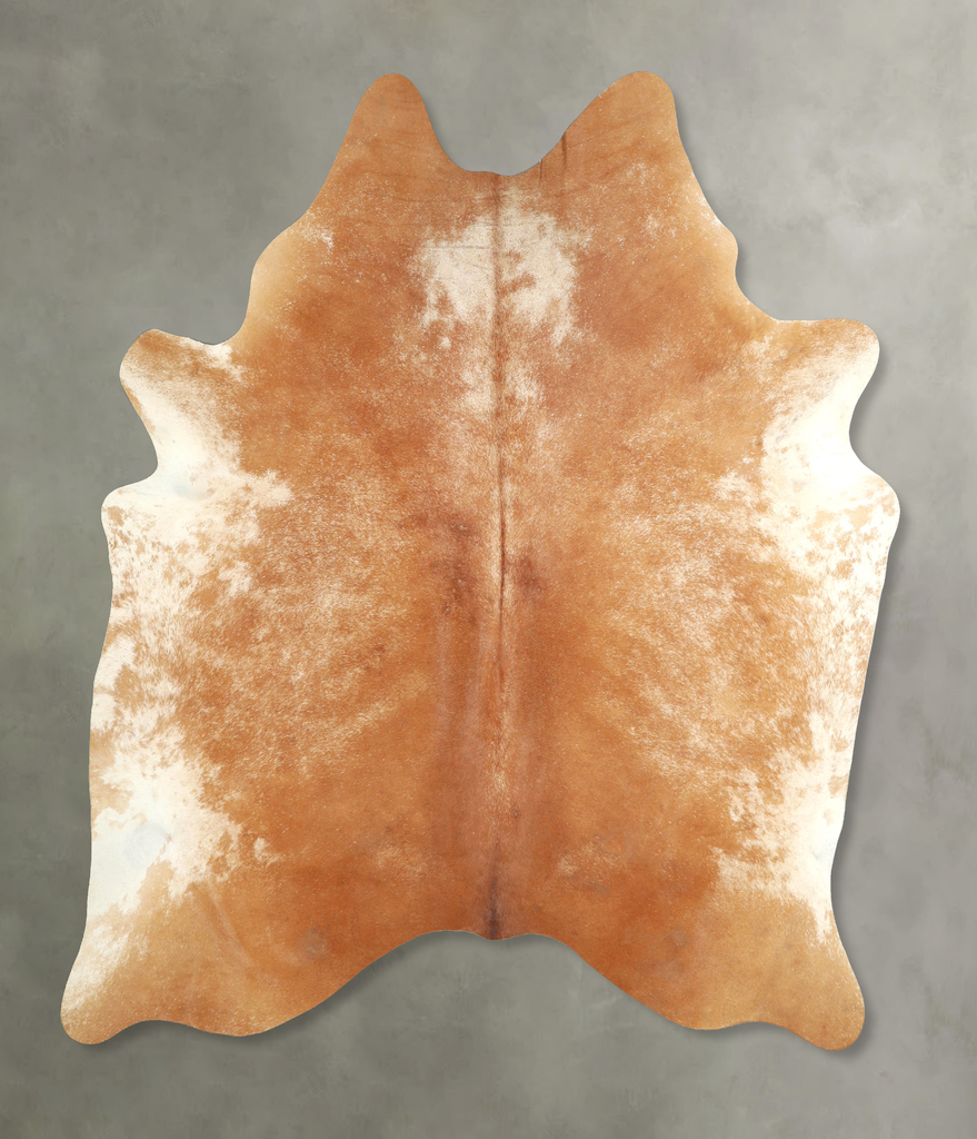 Brown and White Regular XX-Large Brazilian Cowhide Rug 7'8"H x 6'10"W #A49211 by Hudson Hides