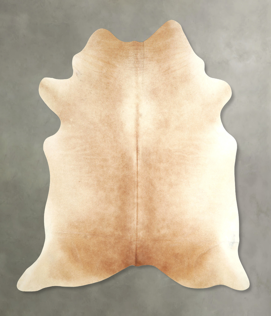 Beige XX-Large Brazilian Cowhide Rug 7'8"H x 7'2"W #A49219 by Hudson Hides