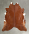Solid Brown X-Large Brazilian Cowhide Rug 7'0