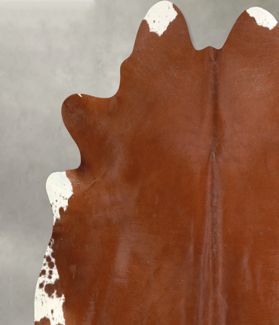 Solid Brown X-Large Brazilian Cowhide Rug 7'0"H x 6'10"W #A49222 by Hu