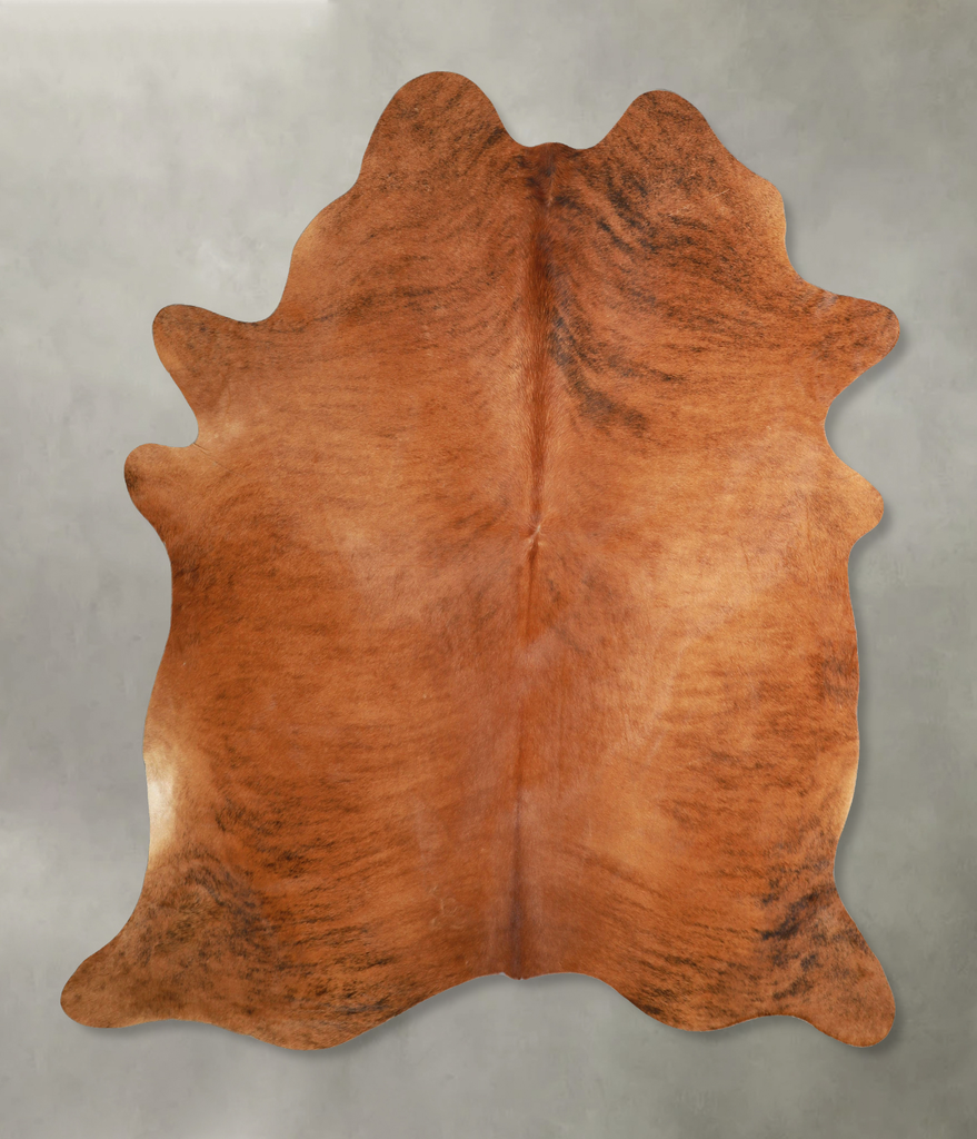 Medium Brindle XX-Large Brazilian Cowhide Rug 7'9"H x 6'6"W #A49270 by Hudson Hides