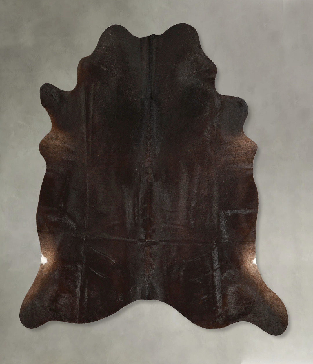 Chocolate X-Large Brazilian Cowhide Rug 7'0"H x 6'6"W #A49287 by Hudso