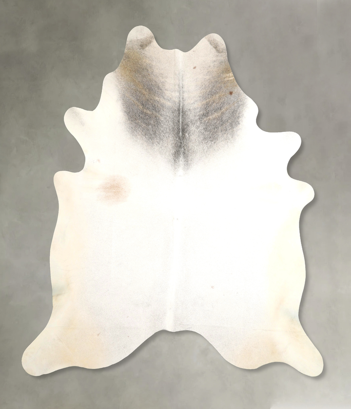 Grey with Beige XX-Large Brazilian Cowhide Rug 7'8"H x 7'0"W #A49289 by Hudson Hides