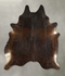 Chocolate X-Large Brazilian Cowhide Rug 7'6