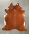 Solid Brown X-Large Brazilian Cowhide Rug 7'4