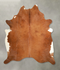 Solid Brown XX-Large Brazilian Cowhide Rug 8'3