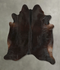 Chocolate XX-Large Brazilian Cowhide Rug 7'3