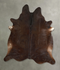 Chocolate XX-Large Brazilian Cowhide Rug 7'6