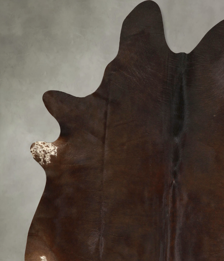 Chocolate XX-Large Brazilian Cowhide Rug 7'6"H x 6'8"W #A49307 by Hudson Hides