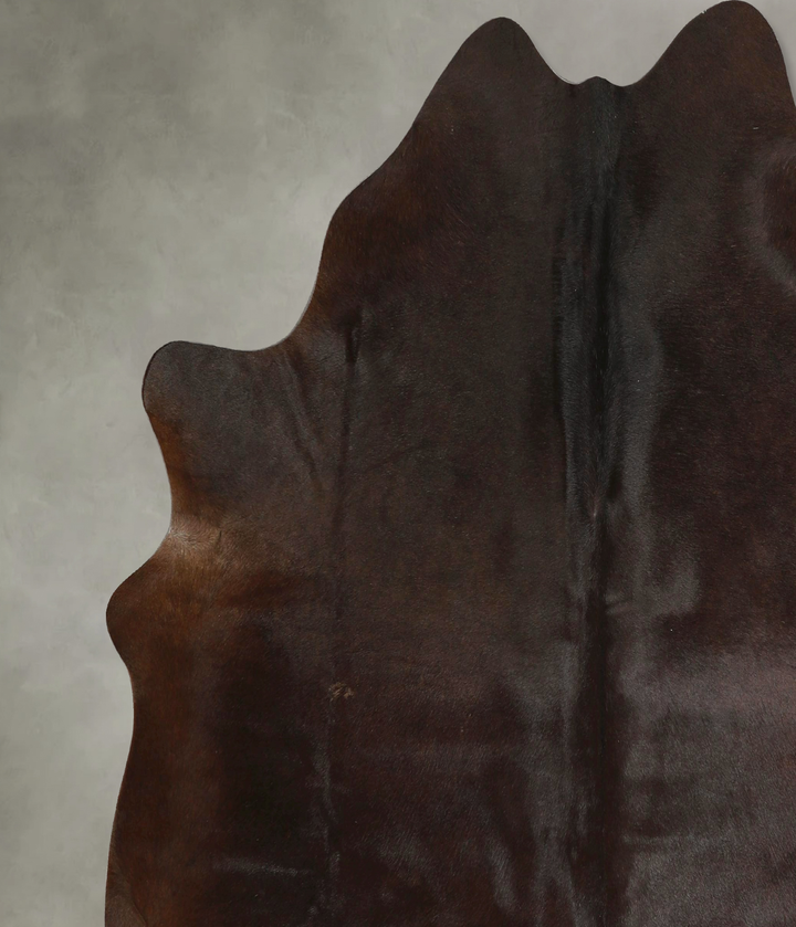 Chocolate X-Large Brazilian Cowhide Rug 6'7"H x 6'5"W #A49310 by Hudson Hides