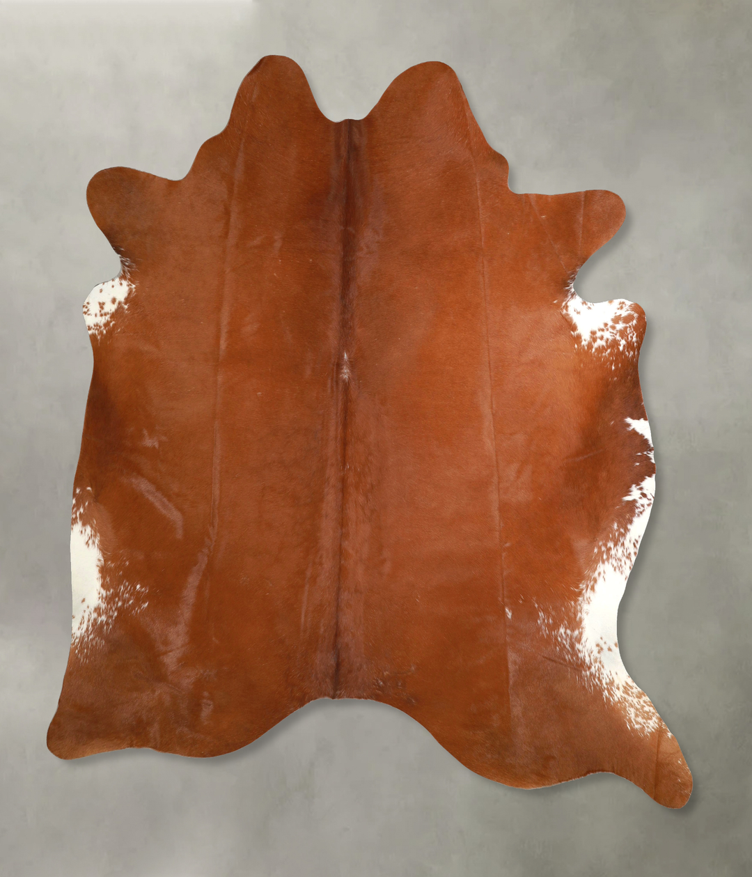 Solid Brown XX-Large Brazilian Cowhide Rug 7'7"H x 6'10"W #A49323 by H