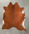 Solid Brown XX-Large Brazilian Cowhide Rug 7'7
