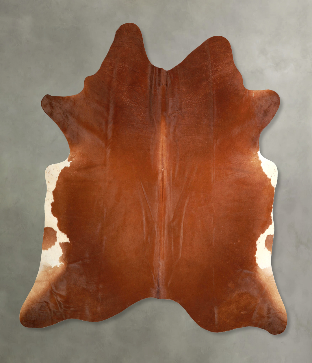 Solid Brown X-Large Brazilian Cowhide Rug 7'3"H x 6'10"W #A49326 by Hu