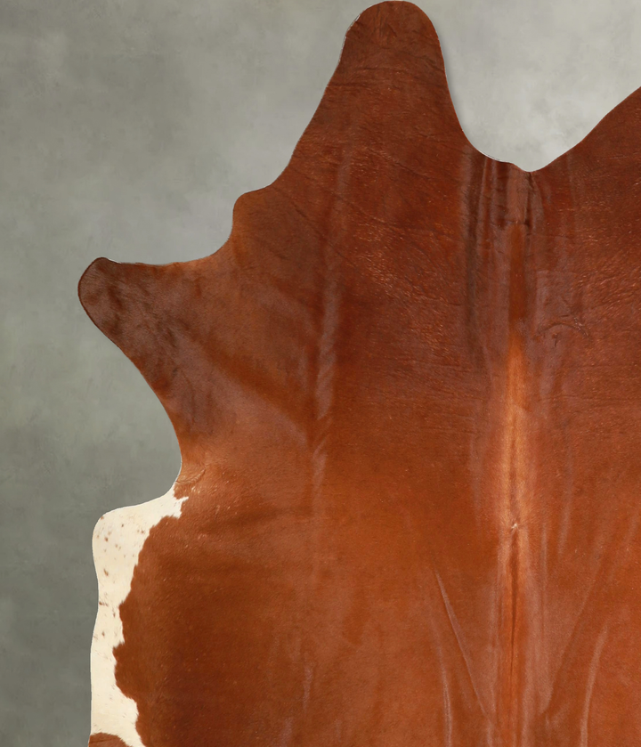 Solid Brown X-Large Brazilian Cowhide Rug 7'3"H x 6'10"W #A49326 by Hudson Hides