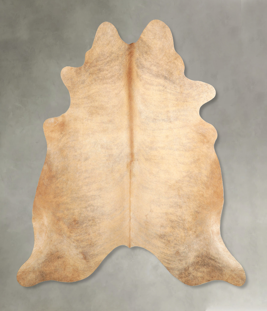 Light Brindle X-Large Brazilian Cowhide Rug 7'1"H x 6'7"W #A49330 by Hudson Hides