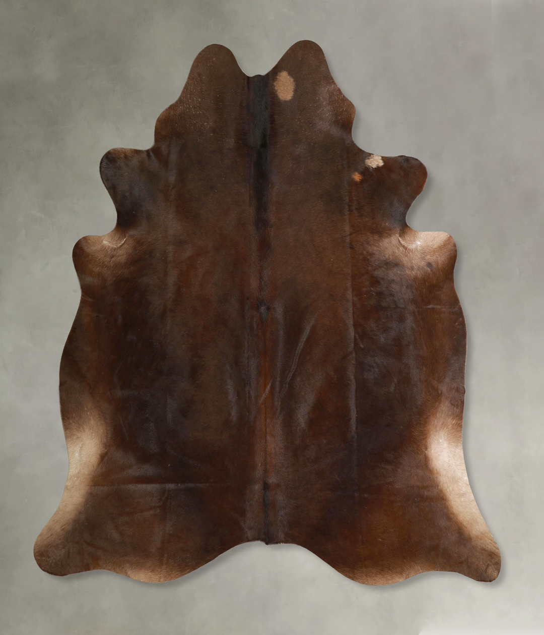 Chocolate X-Large Brazilian Cowhide Rug 6'11"H x 6'9"W #A49335 by Huds