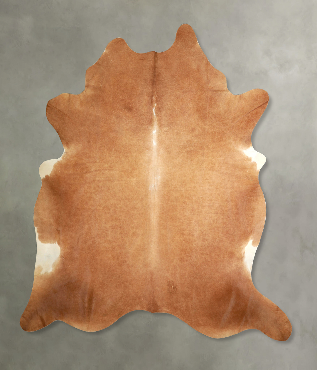 Solid Brown XX-Large Brazilian Cowhide Rug 8'4"H x 7'4"W #A49337 by Hu